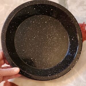 Vintage Set Of 4 Enamelware Camping Plates